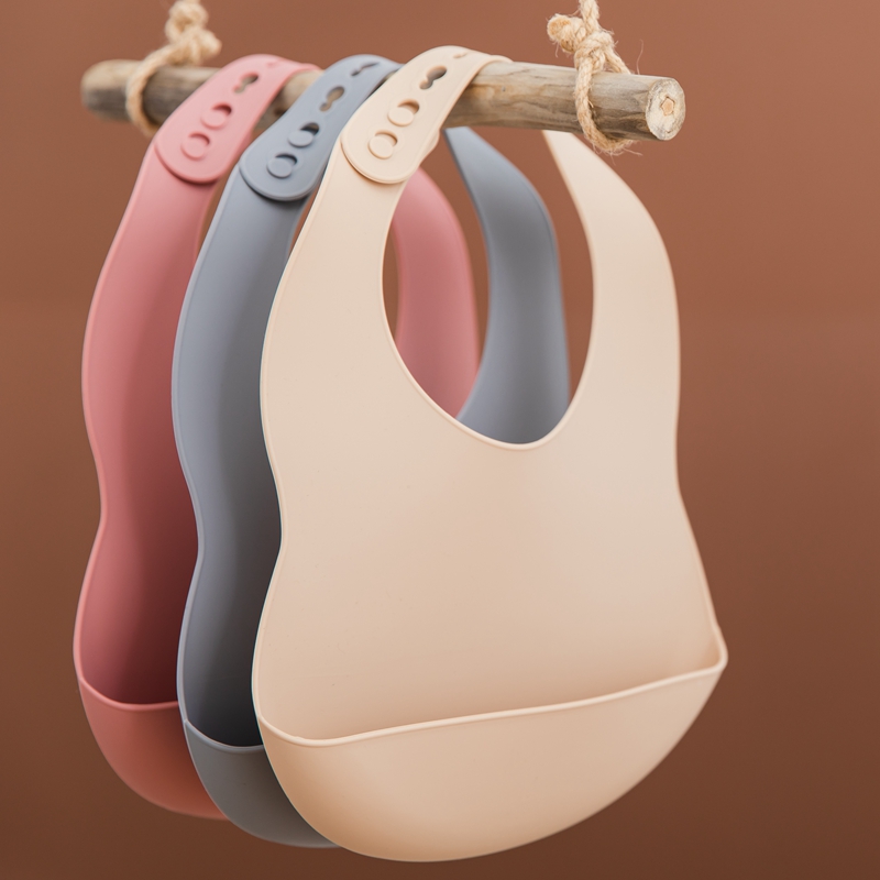 Waterproof Baby Bibs Silicone - 0-3 anos babador do bebê bpa