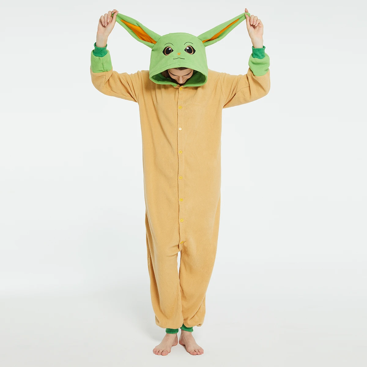 Baby Clothes - Adultos yoda bebê grogu onesies traje