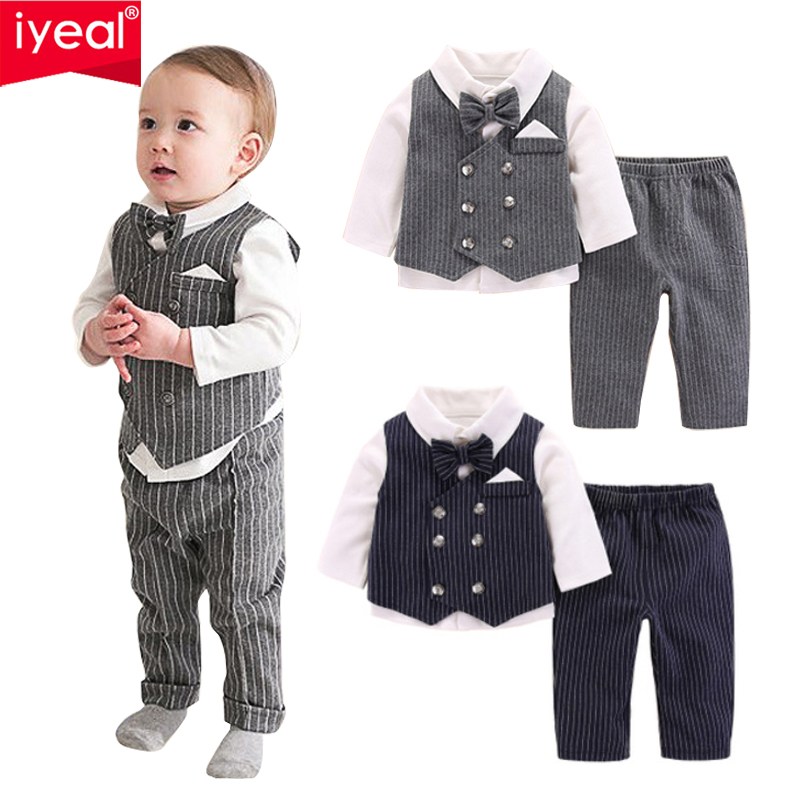 Baby Boy Suit Set Baptism - Iyeal conjunto de terno de batismo