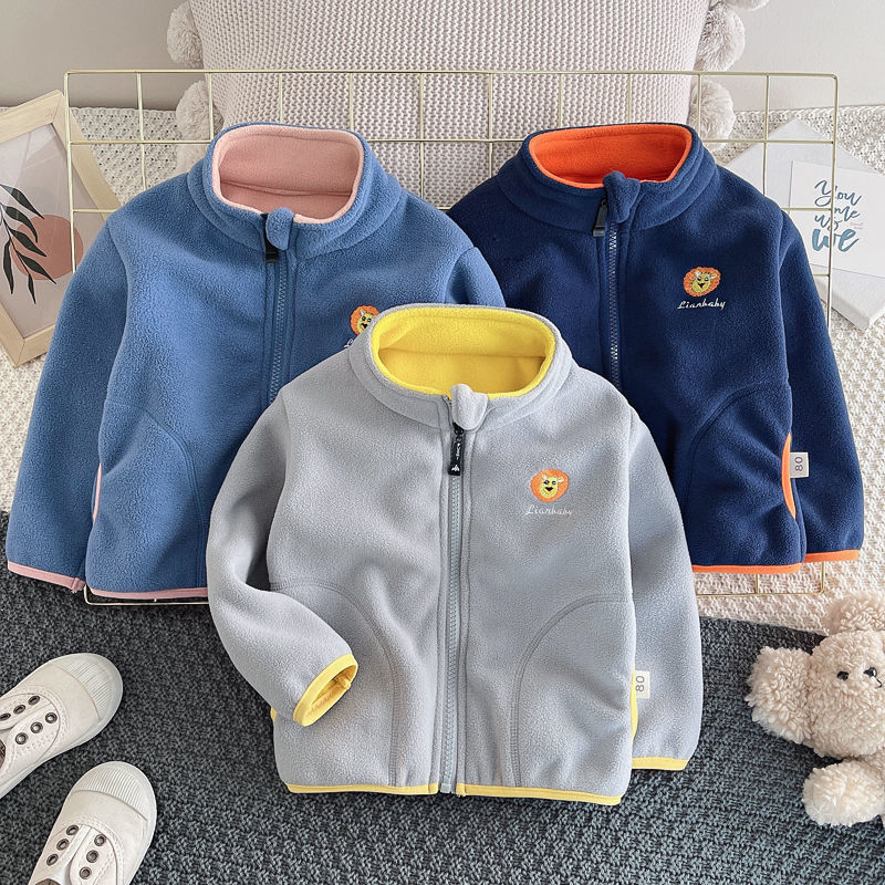 Toddler Boy Winter Fleece Jacket - Novo Casaco de Fleece Polar para