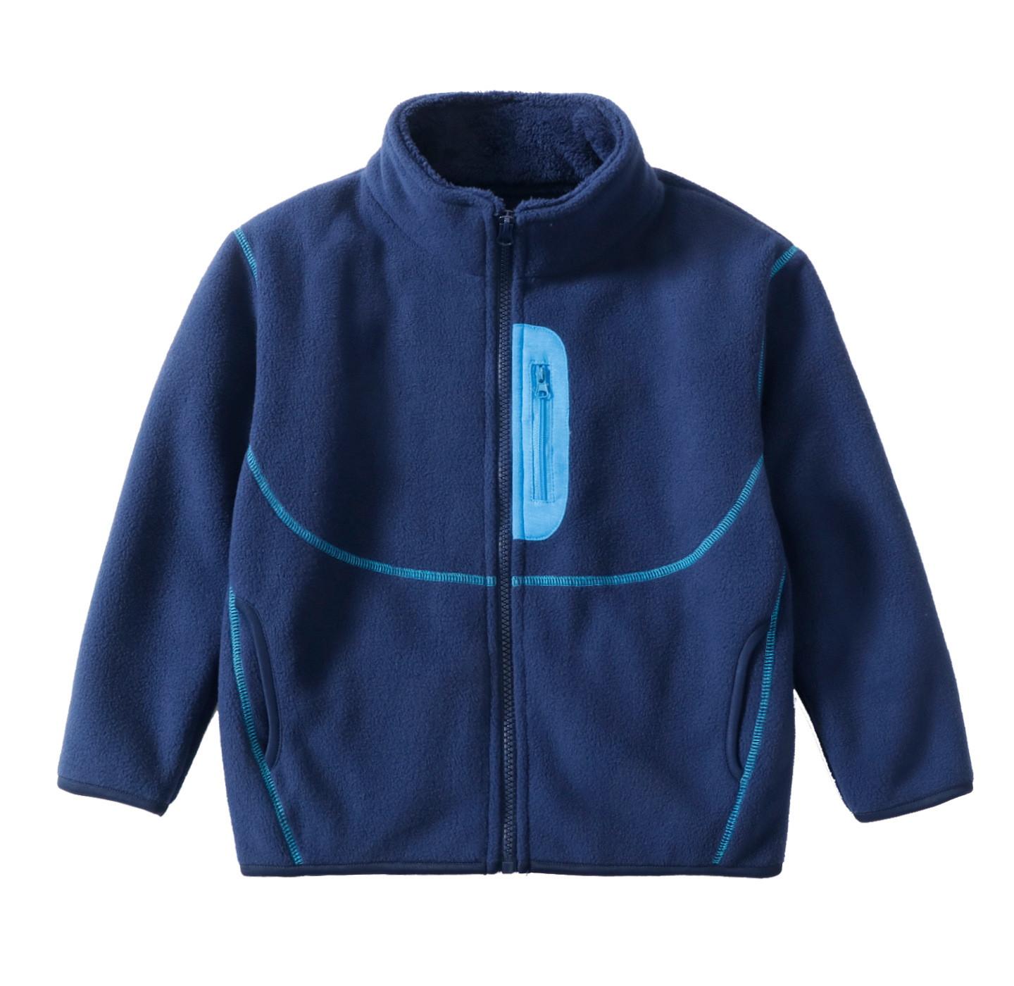 Toddler Boy Winter Fleece Jacket - Casaco de Lã Dupla Face para