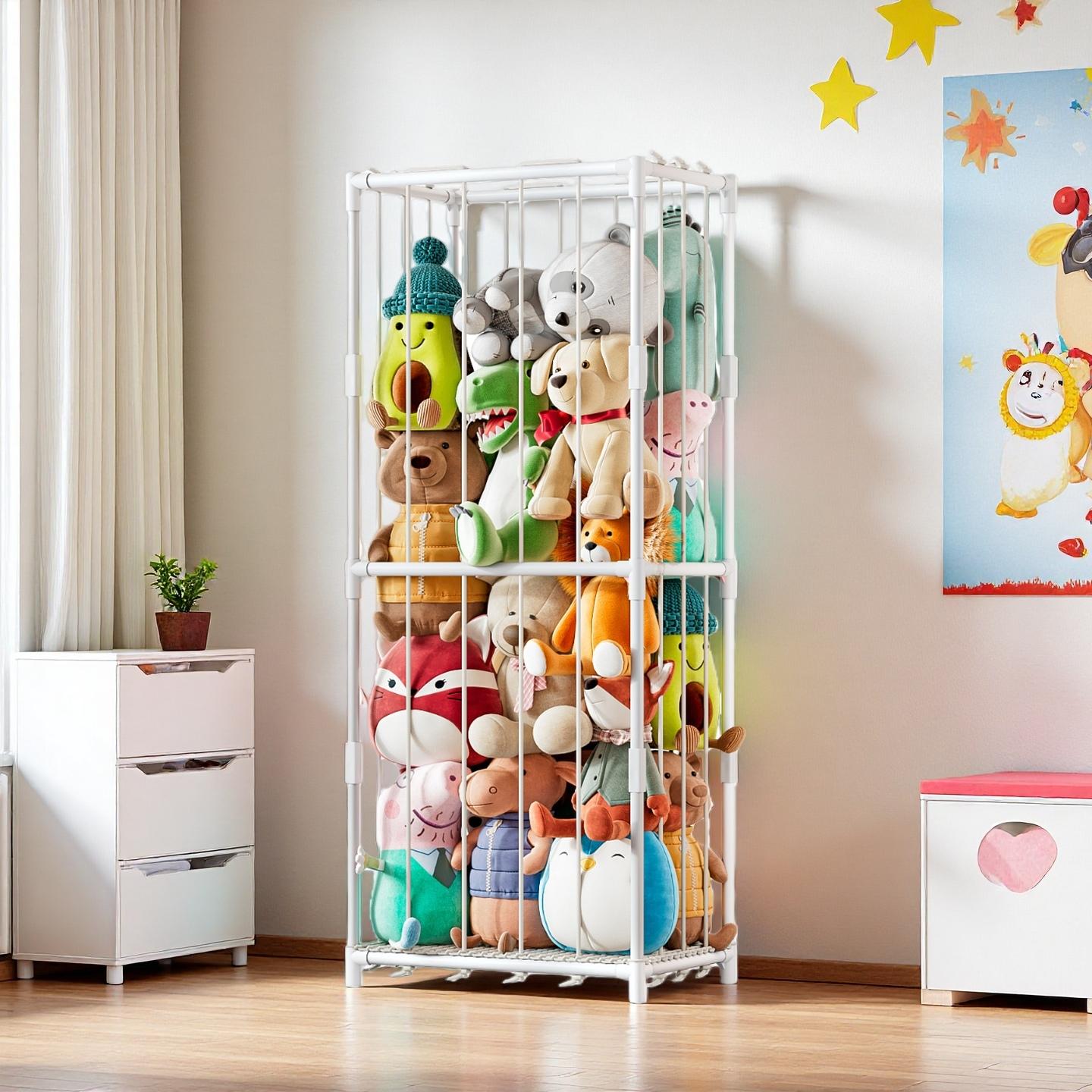 Nursery - Organizador Vertical de Brinquedos de Pelúcia