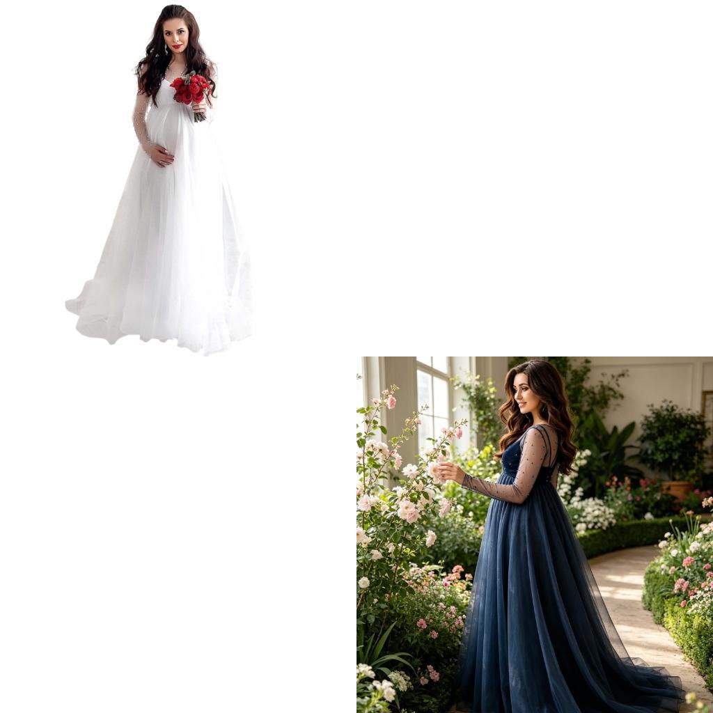 Maternity Wear - Vestido maternidade estiloso XXFE com inserção