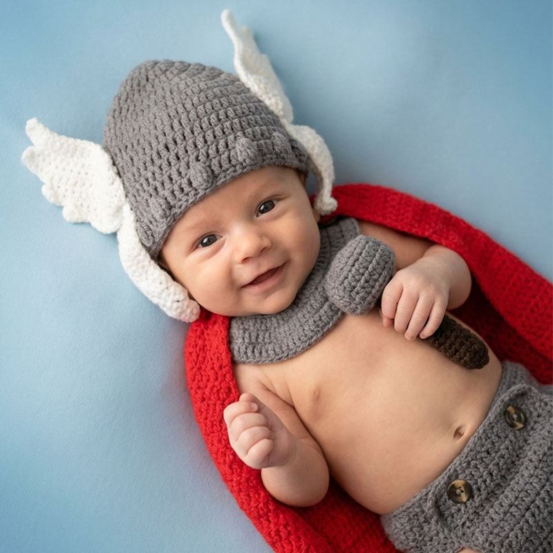 Infant Photography Props Outfit - Acessórios para Fotografia de Recém-Nascidos, Fantasia