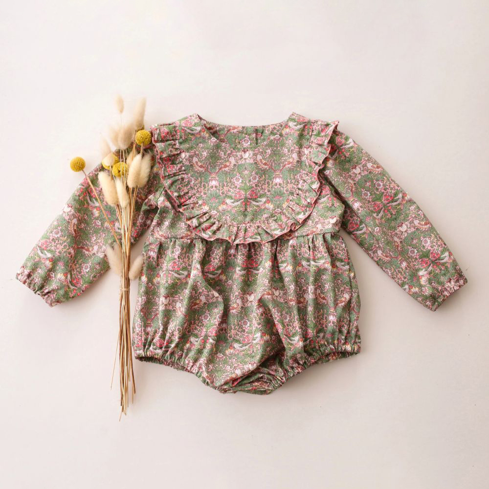Roupas de bebê menina para 0-2 - Newborn Baby Girl Romper Floral avaliação e preço