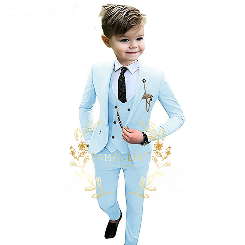 Colete blazer bege e calça par - Baby Boy Suit Set Baptism avaliação e preço