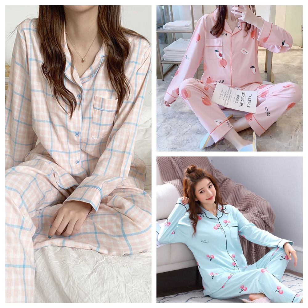 Pijamas Femininos de Manga Lon - Maternity Wear avaliação e preço