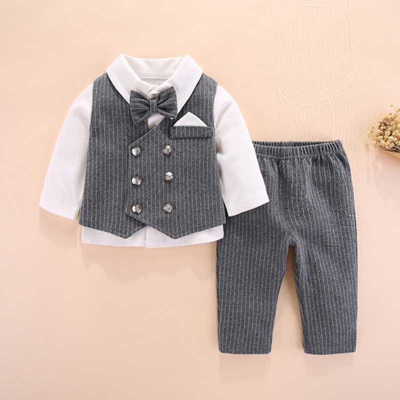 Iyeal conjunto de terno de bat - Baby Boy Suit Set Baptism avaliação e preço