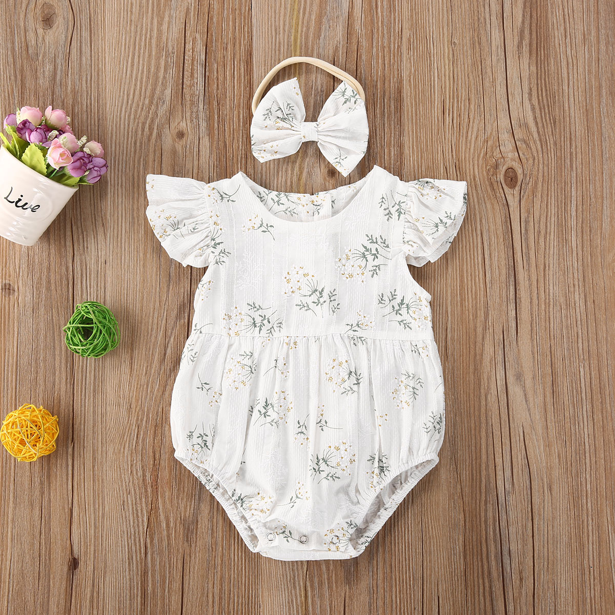 Bebê recém-nascido meninas mac - Newborn Baby Girl Romper Floral avaliação e preço