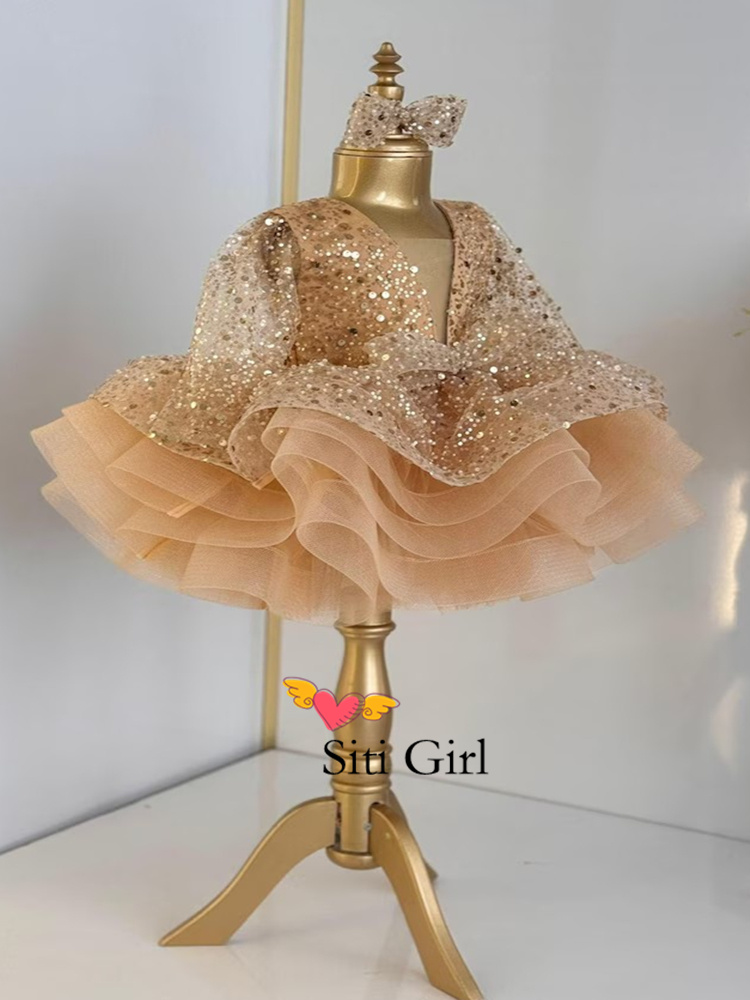 Vestido de princesa rosa para  - Toddler Girl Tulle Party Dress avaliação e preço