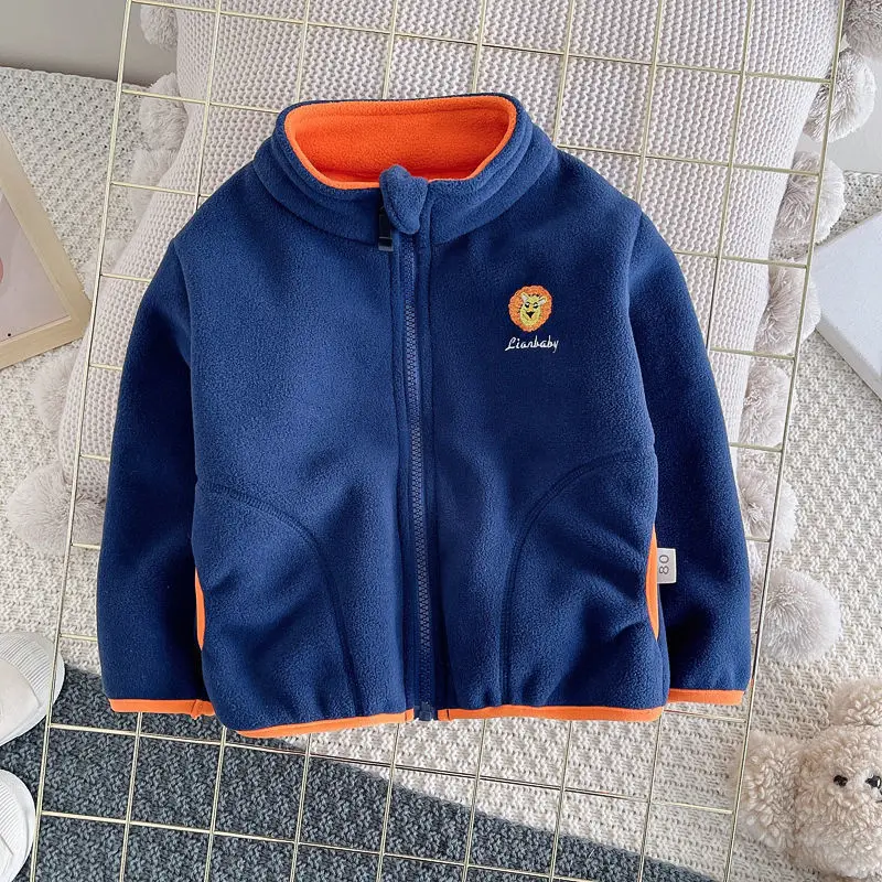 Novas crianças meninos meninas - Toddler Boy Winter Fleece Jacket avaliação e preço