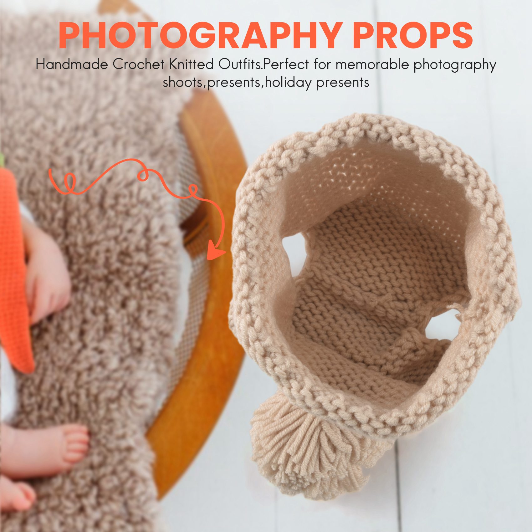 ABJA - Acessórios para fotogra - Infant Photography Props Outfit avaliação e preço