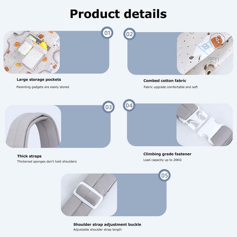 Mochila Ergonômica Portátil pa - Ergonomic Baby Carrier Newborn To Toddler avaliação e preço