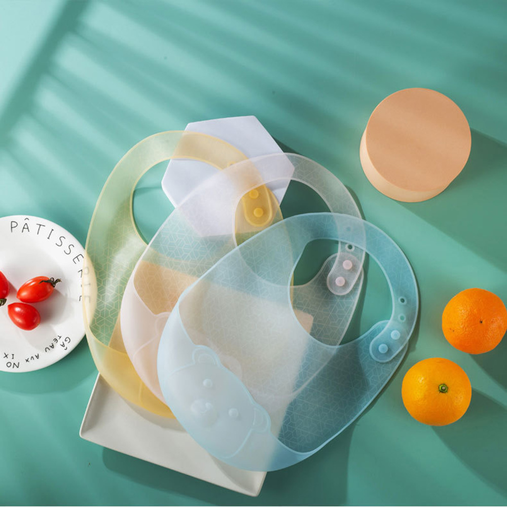 Babador para alimentação de be - Waterproof Baby Bibs Silicone avaliação e preço