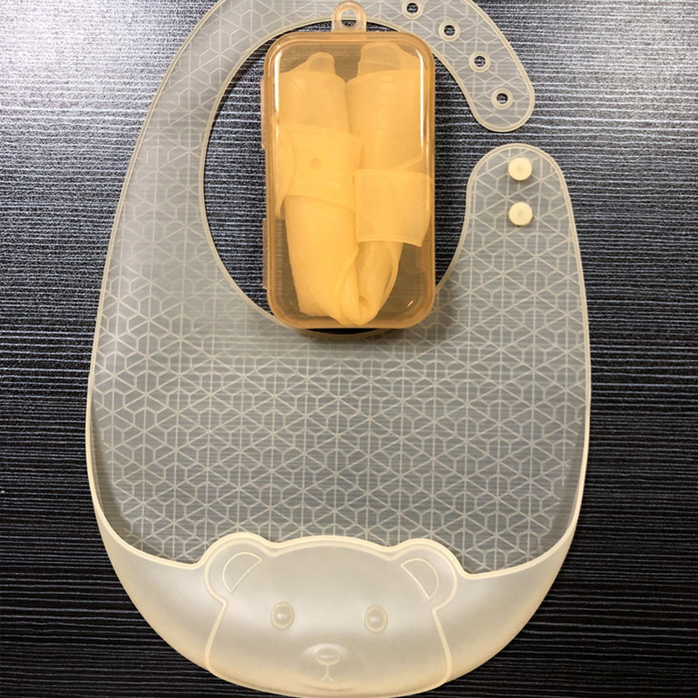 Babador para alimentação de be - Waterproof Baby Bibs Silicone avaliação e preço
