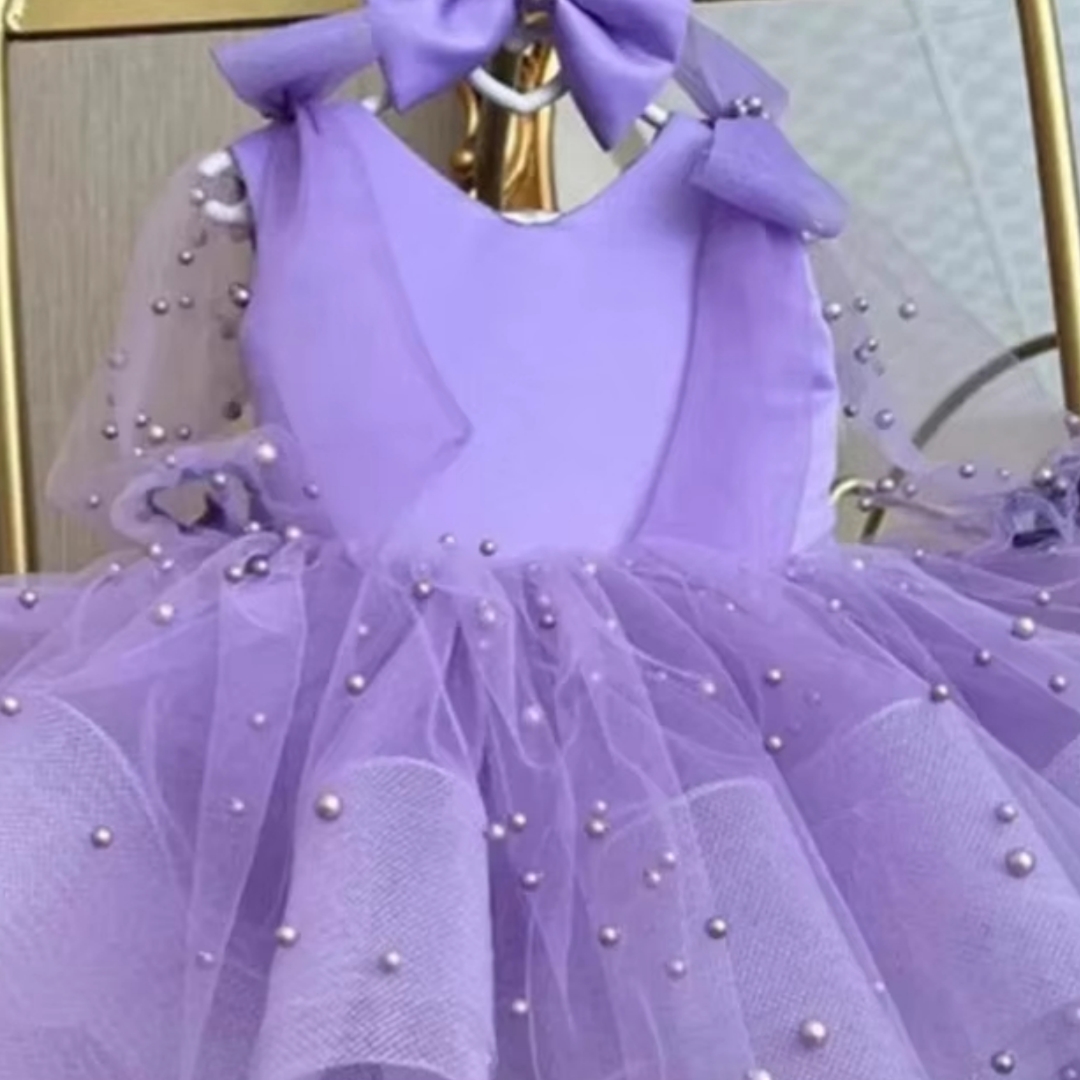 Vestido Tutu Personalizado de  - Toddler Girl Tulle Party Dress avaliação e preço