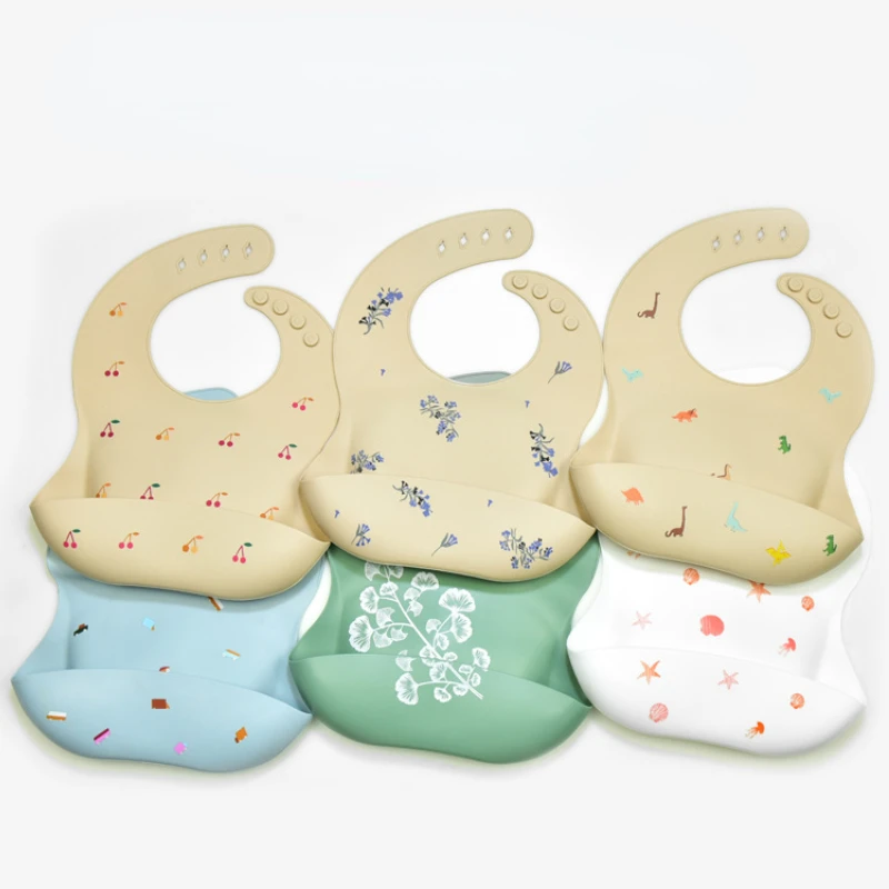 Ins babadores para bebês, sem  - Waterproof Baby Bibs Silicone avaliação e preço