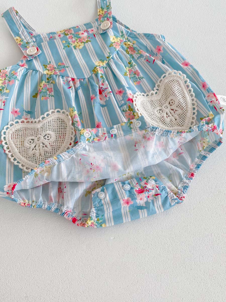 2 peças roupas para recém-nasc - Newborn Baby Girl Romper Floral avaliação e preço