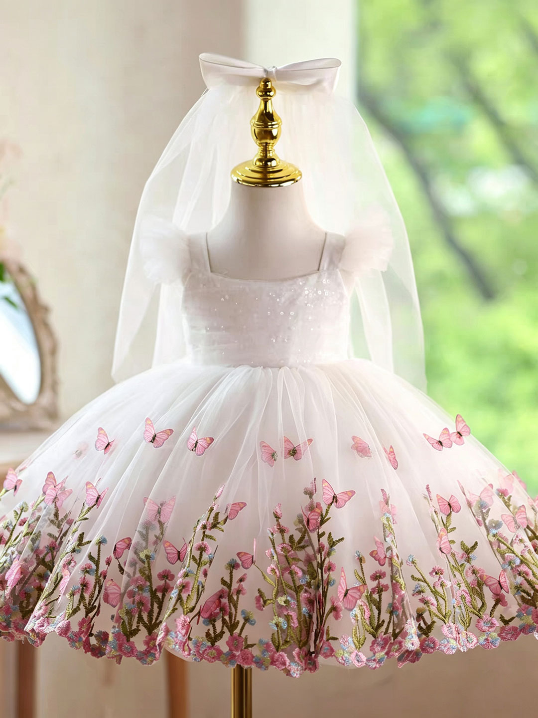 Vestido Infantil Jill Wish D27 - Toddler Girl Tulle Party Dress avaliação e preço