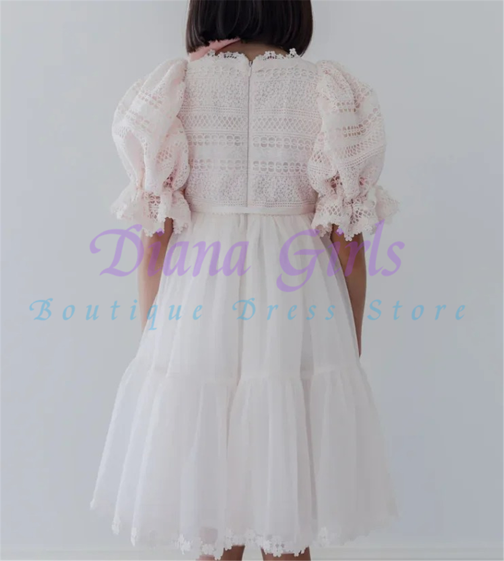 Vestido Elegante de Dama de Ho - Toddler Girl Tulle Party Dress avaliação e preço