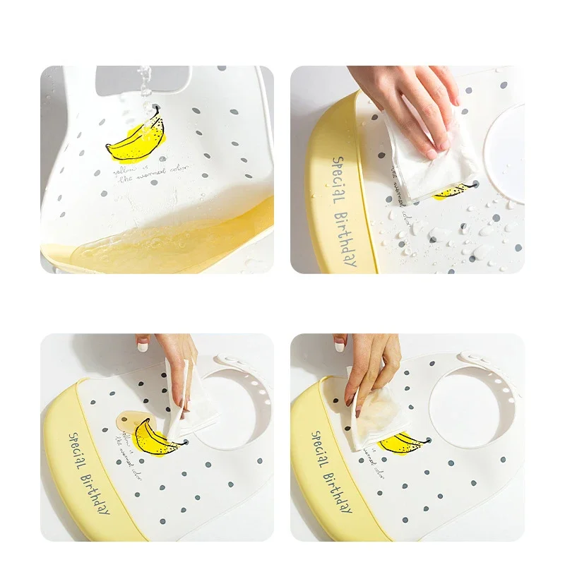 Babadores de bebê à prova dwat - Waterproof Baby Bibs Silicone avaliação e preço