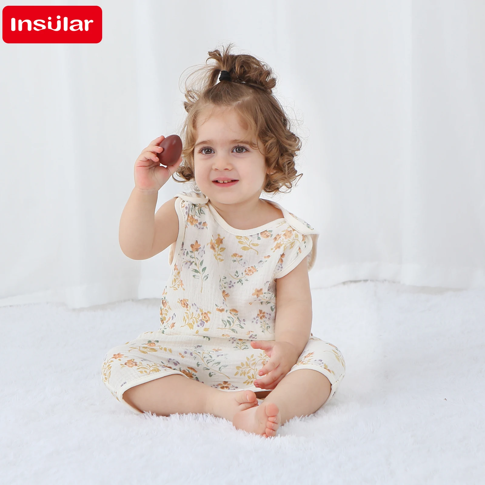 Macacão para Bebê Menina INSUL - Newborn Baby Girl Romper Floral avaliação e preço