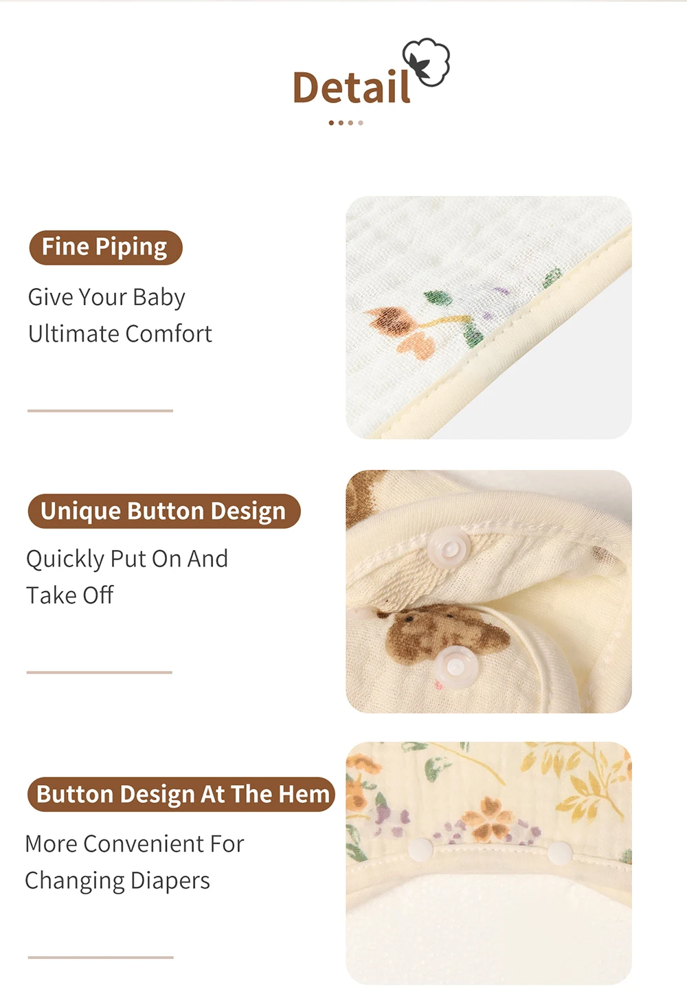 Macacão para Bebê Menina INSUL - Newborn Baby Girl Romper Floral avaliação e preço