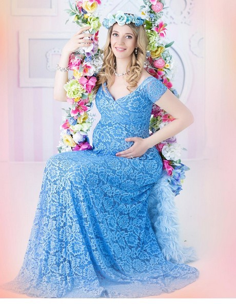 Vestido Maxi de Renda com Mang - Maternity Wear avaliação e preço