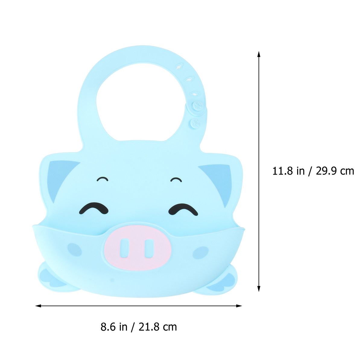 1 Peça de Babador de Silicone  - Waterproof Baby Bibs Silicone avaliação e preço