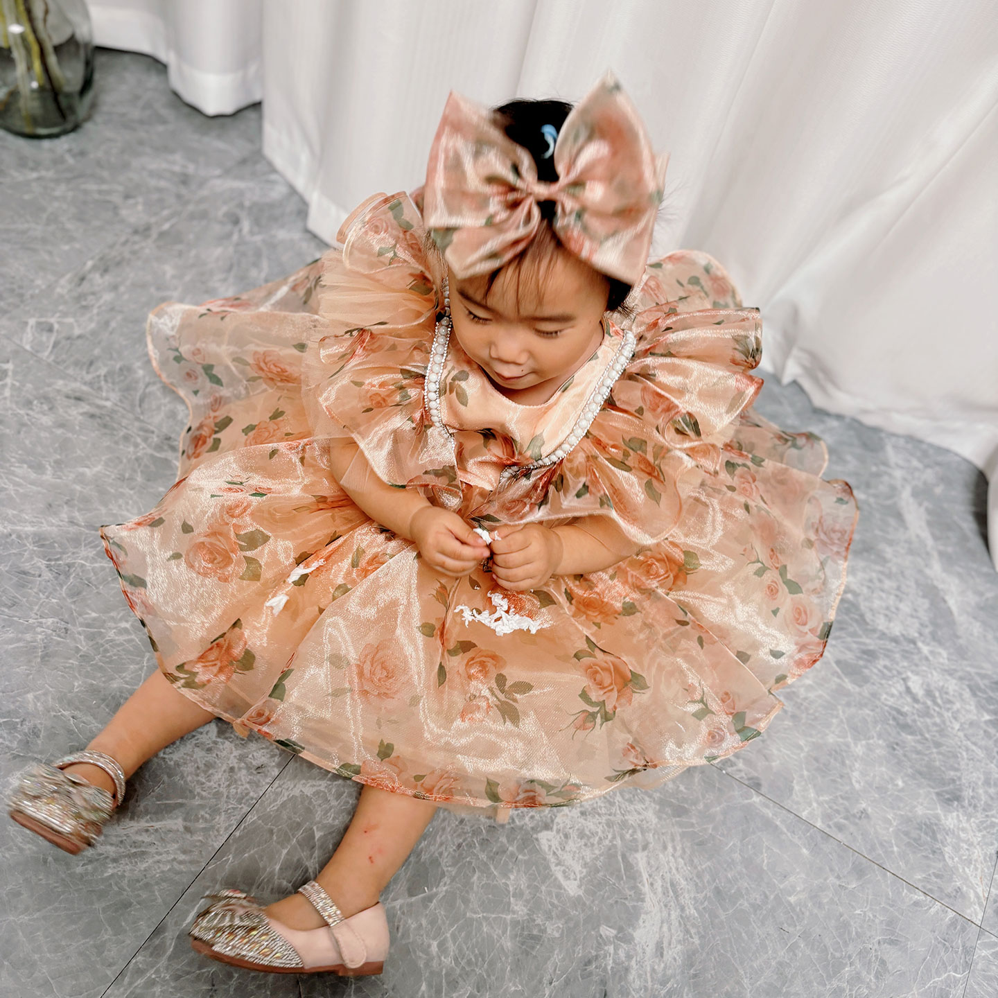 Dreamy voto j225 deslumbrante  - Toddler Girl Tulle Party Dress avaliação e preço