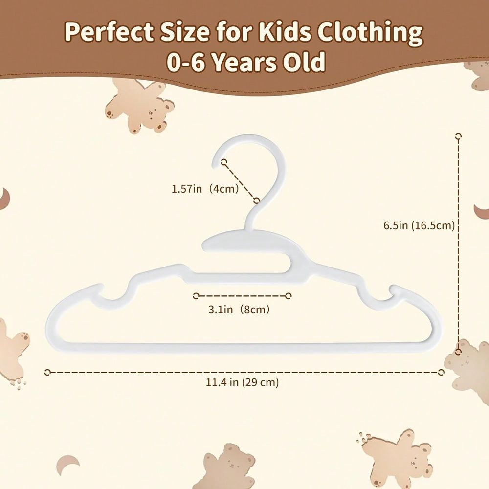Pacote com 70/100 Cabides Plás - Baby Clothes avaliação e preço