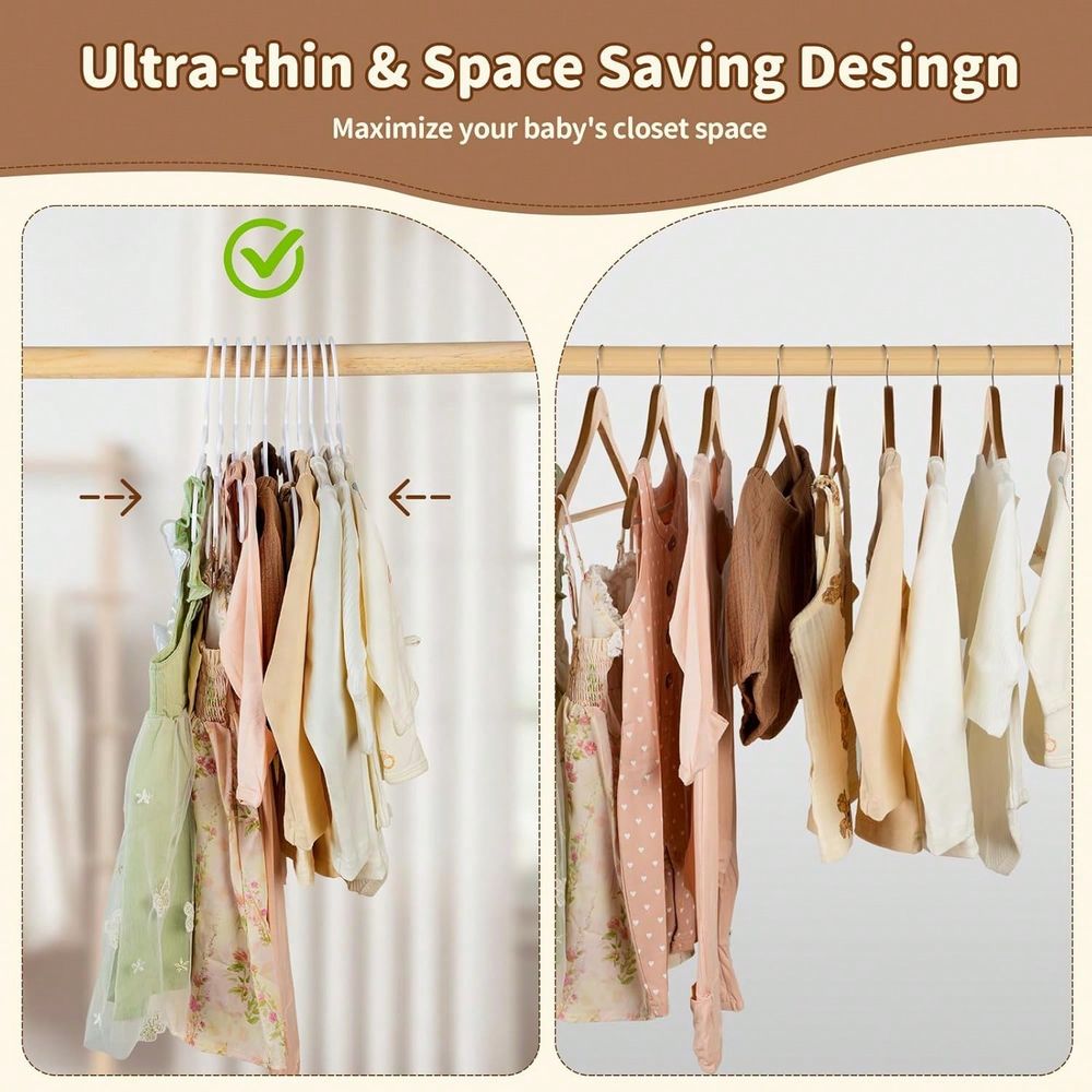 Pacote com 70/100 Cabides Plás - Baby Clothes avaliação e preço