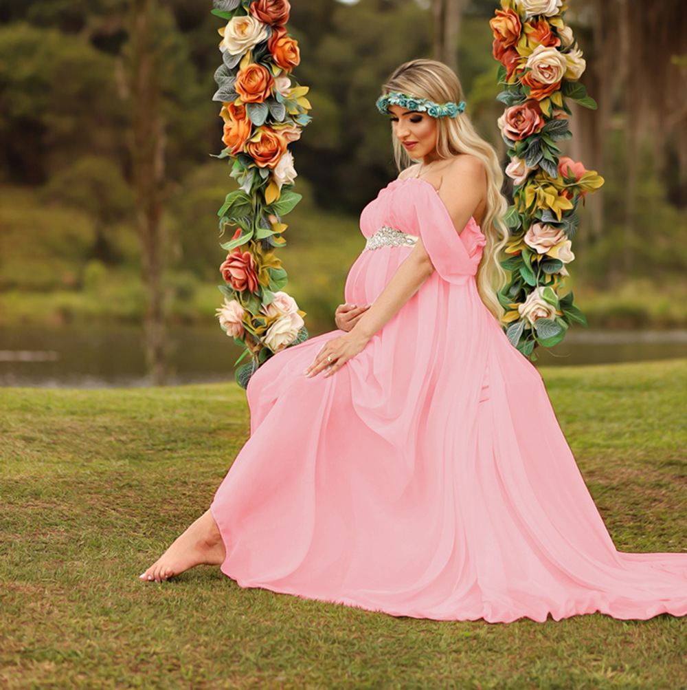 Vestido Maxi de Renda para Ges - Maternity Wear avaliação e preço