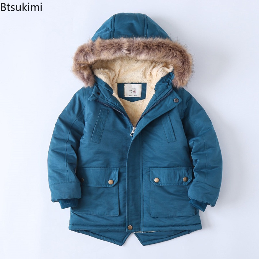 Casacos forrados de lã das cri - Toddler Boy Winter Fleece Jacket avaliação e preço