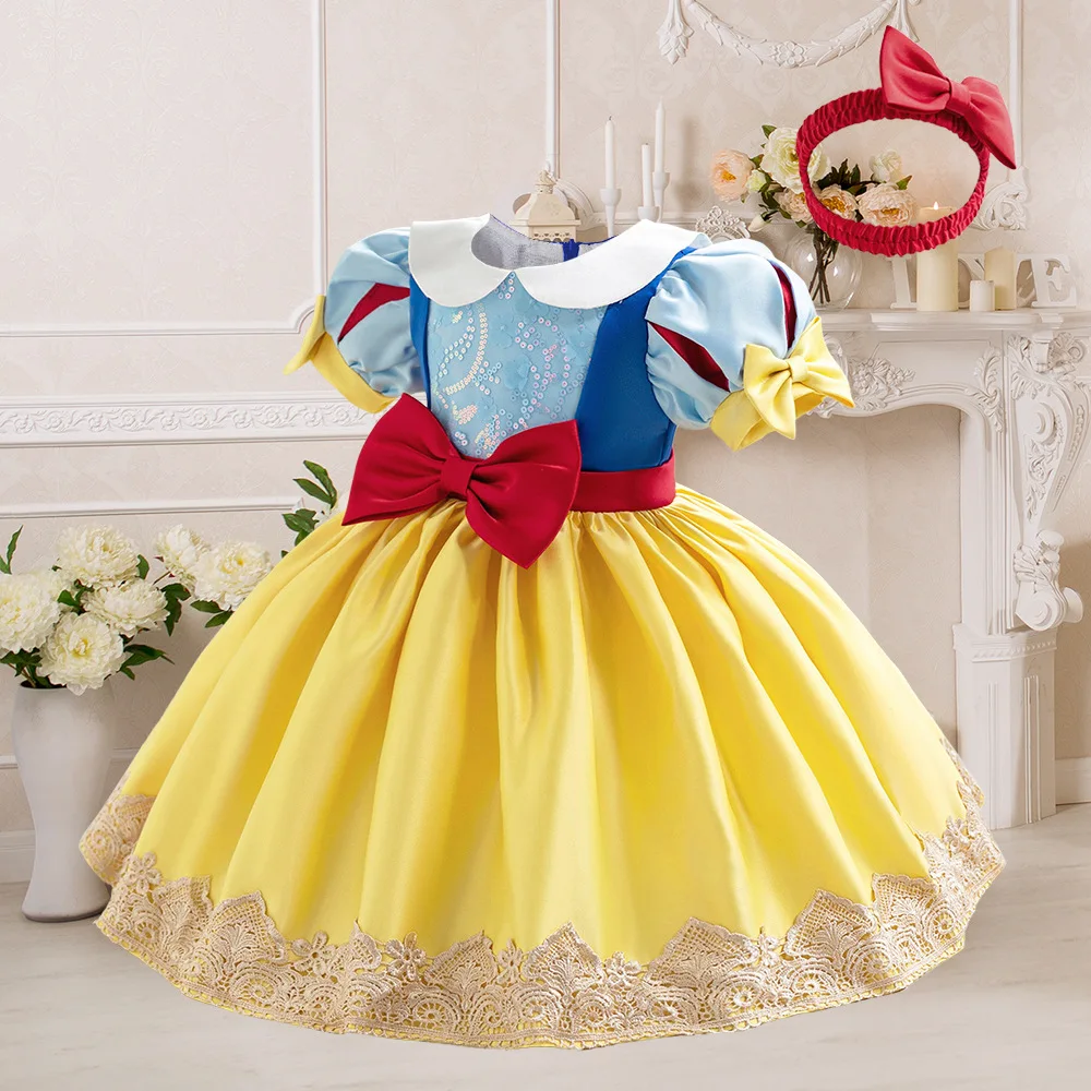 Vestido de festa Tutu amarelo  - Toddler Girl Tulle Party Dress avaliação e preço