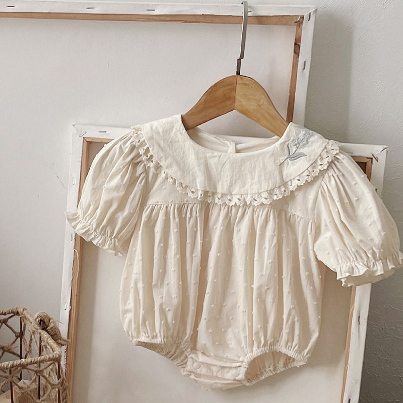 2025 novo verão bebê recém-nas - Newborn Baby Girl Romper Floral avaliação e preço